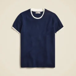 Carolyn layered sweater-tee in merino wool