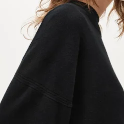 Cashmere blouson-sleeve sweater