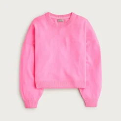Cashmere blouson-sleeve sweater
