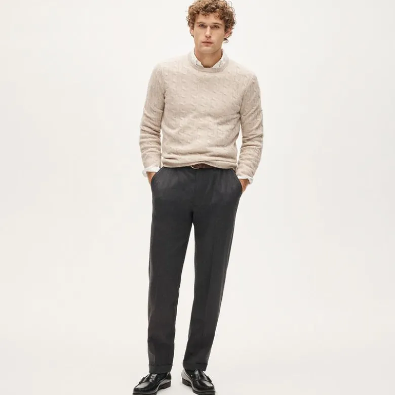 Cashmere cable-knit sweater