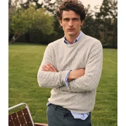 Cashmere cable-knit sweater