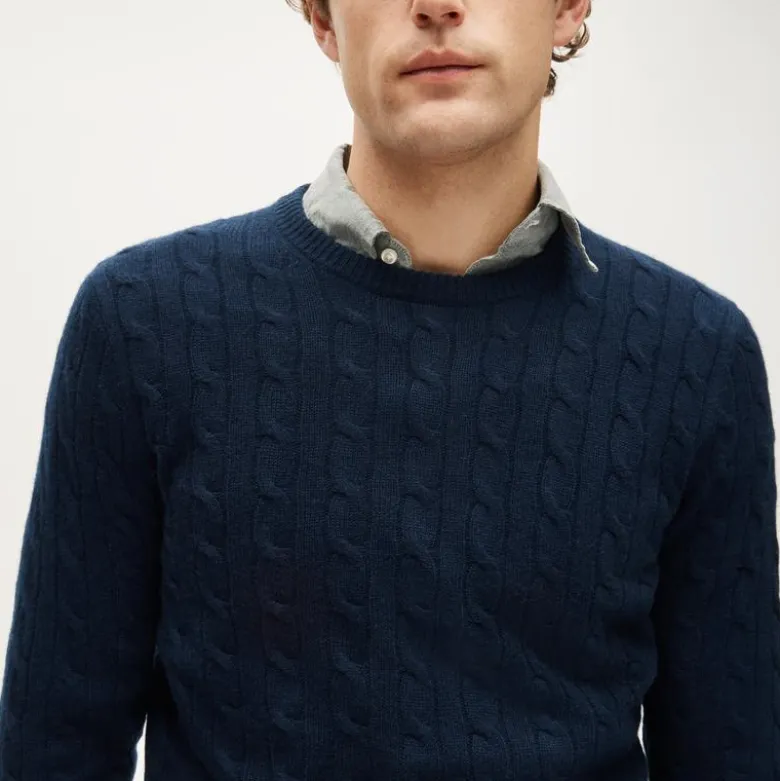 Cashmere cable-knit sweater