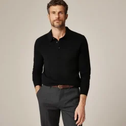 Cashmere collared sweater-polo