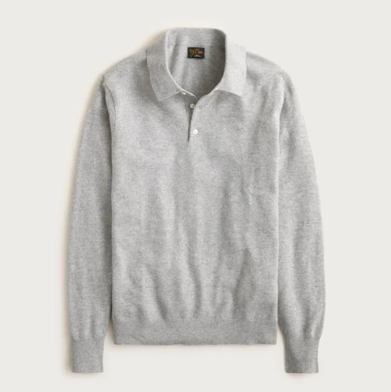Cashmere collared sweater-polo