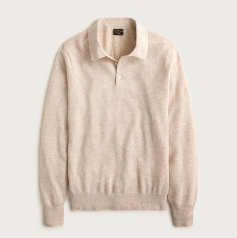 Cashmere collared sweater-polo