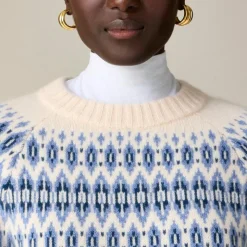 Cashmere diamond Fair Isle sweater