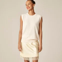 Cashmere relaxed sweater-vest