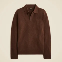 Cashmere ribbed sweater-polo