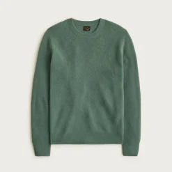 Cashmere rib-knit crewneck sweater