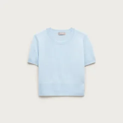 Cashmere shrunken T-shirt
