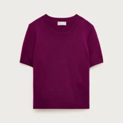 Cashmere shrunken T-shirt