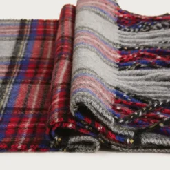 Cashmere-blend scarf in plaid