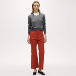 Charley kickout cropped pant in chino