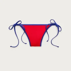 Cheeky scrunchie tipped string bikini bottom