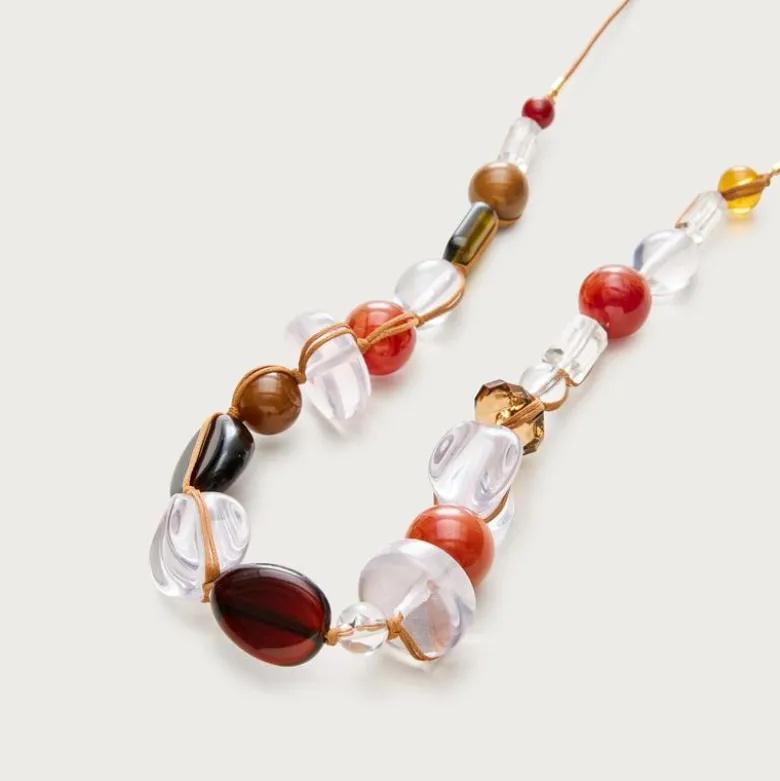 Chunky mixed-bead necklace