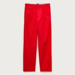 Classic double-pleated chino pant