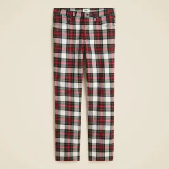 Classic five-pocket twill pant in Stewart tartan