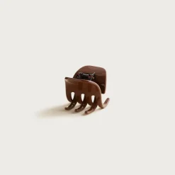Classic hair clip in Italian tortoise