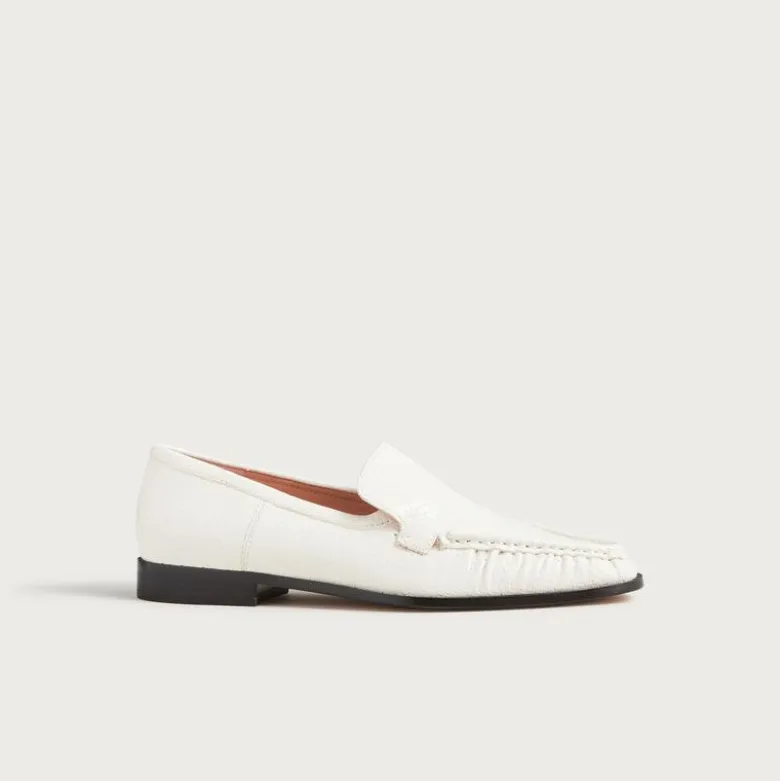 Classic loafers in snake-embossed leather