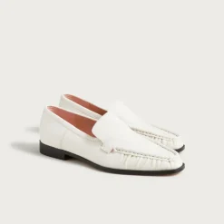 Classic loafers in snake-embossed leather