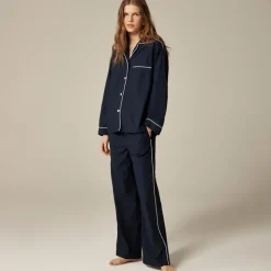 Classic pajama pant set in end-on-end cotton