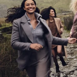 Classic peacoat in Italian wool-blend melton