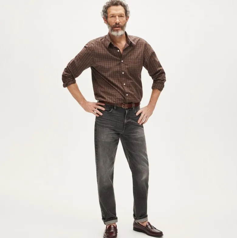 Classic Straight jean in faded black wash