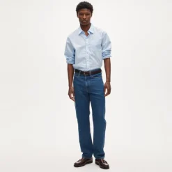 Classic Straight summerweight jean in cotton-linen blend
