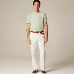 Classic summerweight jean in cotton-linen blend