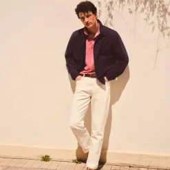 Classic summerweight jean in cotton-linen blend