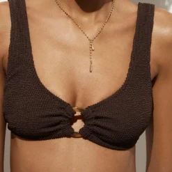 Claudia O-ring scrunchie bikini top