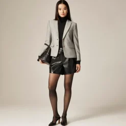 École blazer in herringbone wool blend