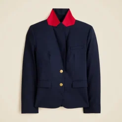 École blazer in Italian studio wool blend