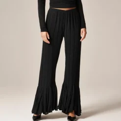 Collection beaded Cosmo pant with flounce hem