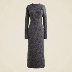 Collection cashmere twisted cable-knit sweater-dress