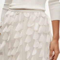 Collection circle-detail slip skirt