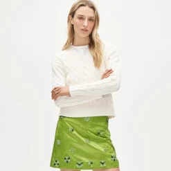 Collection Fairfax embellished mini skirt in memory satin