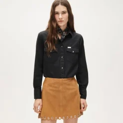 Collection Fairfax scalloped mini skirt in suede