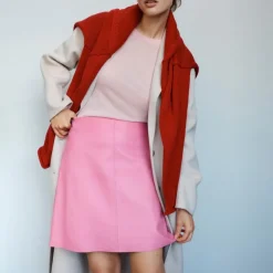 Collection Fairfax skirt in leather