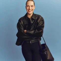 Collection leather motorcycle jacket