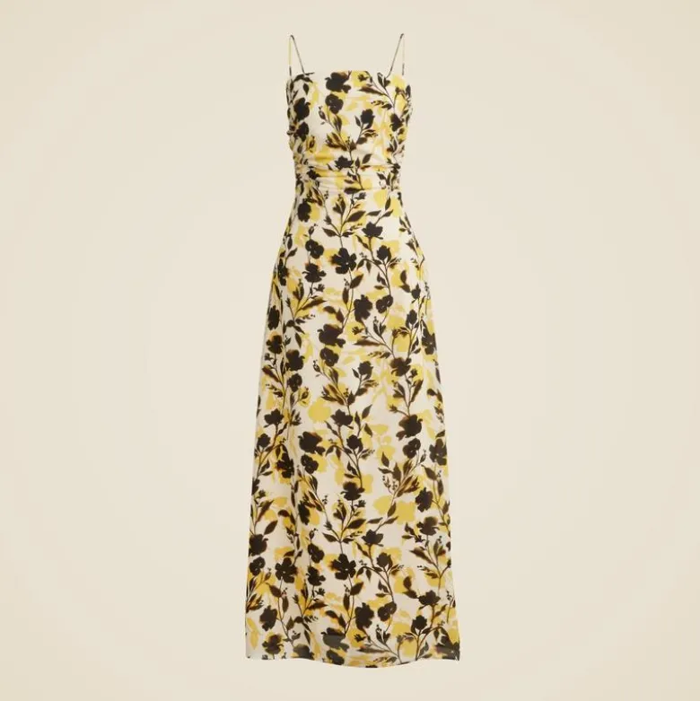 Collection ruched maxi dress in floral print
