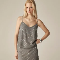 Collection ruffle-trim camisole with embellishments
