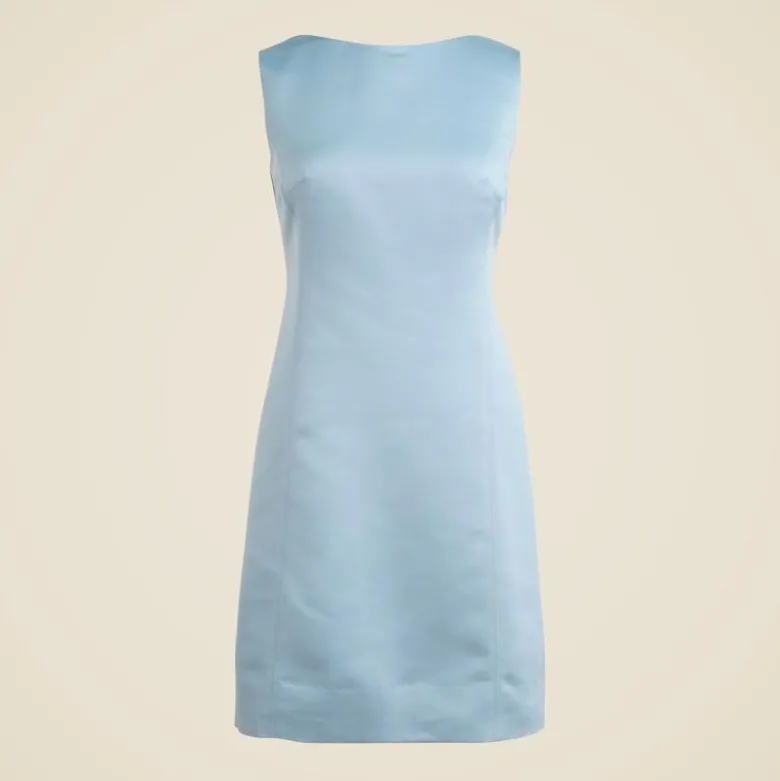 Collection scoopback mini dress in satin