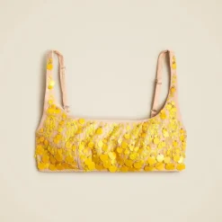 Collection sequin-embellished bra top