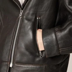 Collection shearling moto jacket