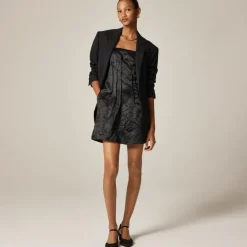 Collection strapless mini dress in memory satin