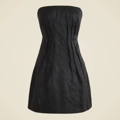 Collection strapless mini dress in memory satin