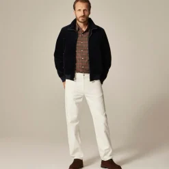 Corduroy jacket with wool-blend lining