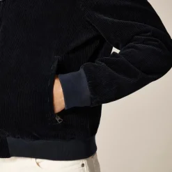 Corduroy jacket with wool-blend lining