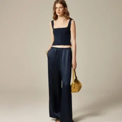 Corset top in stretch ponte